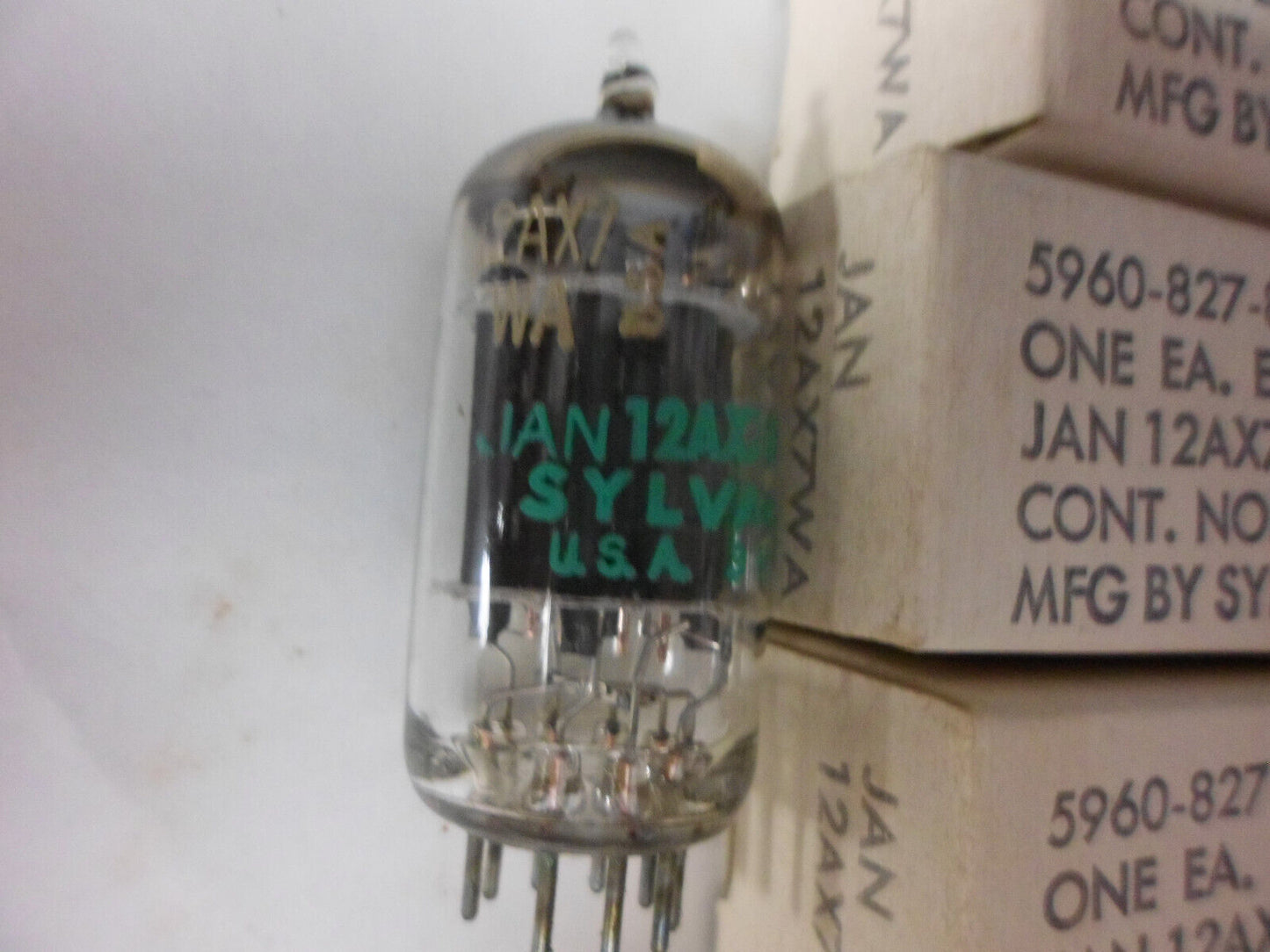 ONE 12AX7 WA SYLVANIA JAN VINTAGE TUBE 17MM 12AX7A NOS NIB (1973) *eTRACER*