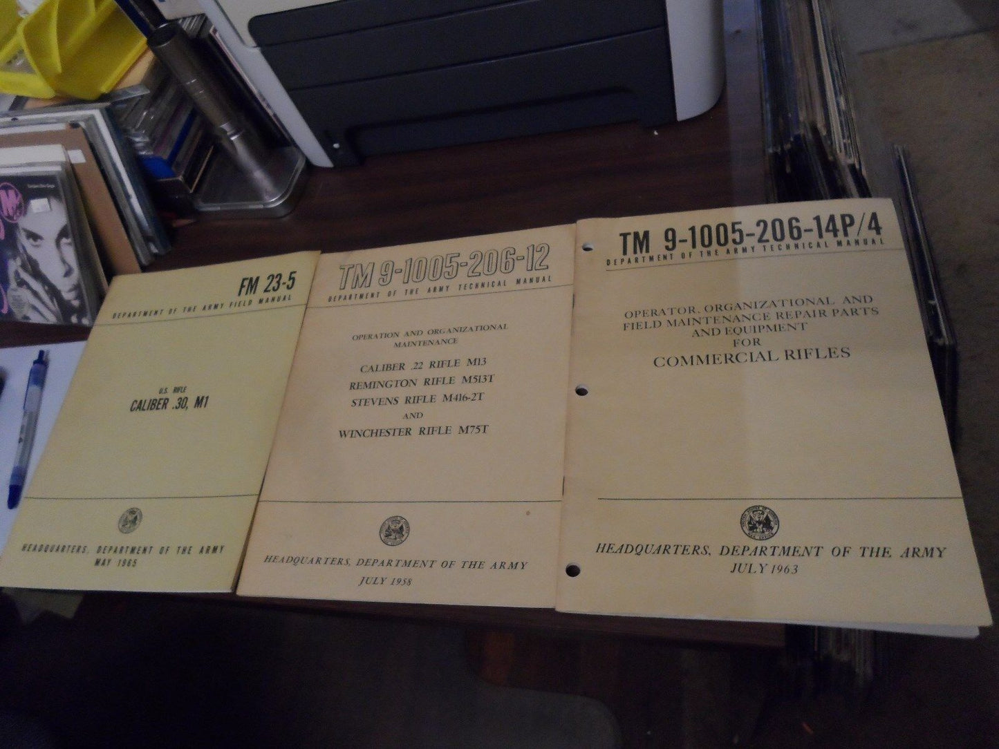 Vintage United States Field Manual Rifle Carbine Programs Authentic Original