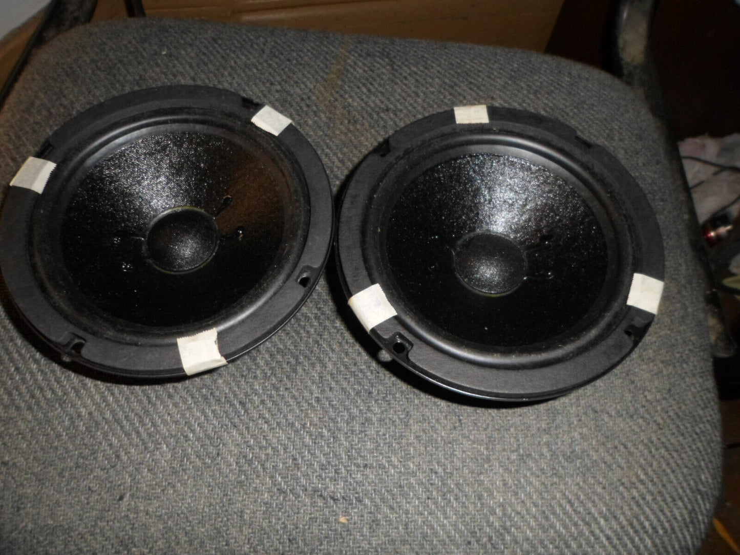 2X Gefco X5905 6 1/2" speaker Midrange Woofer NOS Dual Voice Coil Peerless Fried