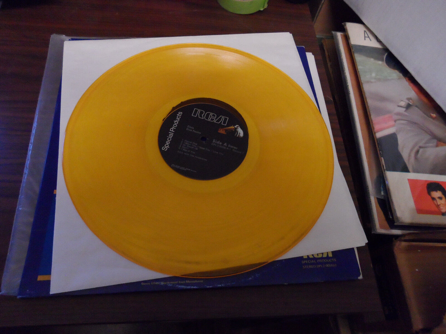 Elvis Commemorative Album Yellow Colored Vinyl Double LP