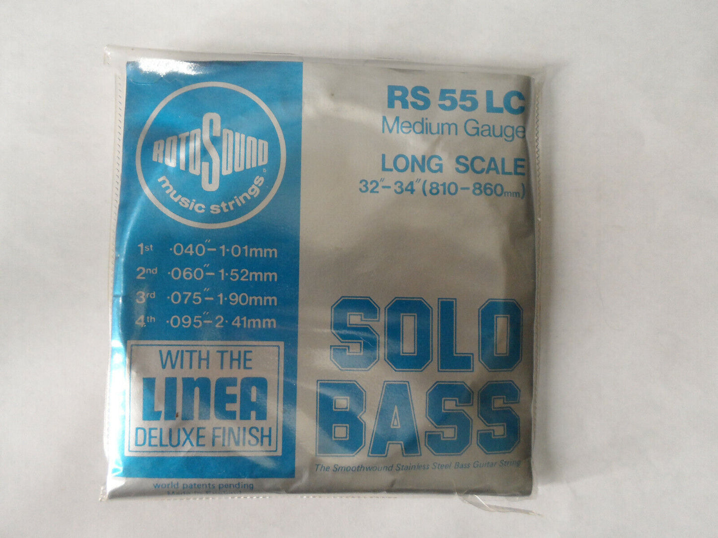 Vintage Rotosound RS 55LC Solo Bass Strings Genesis Mike Rutherford