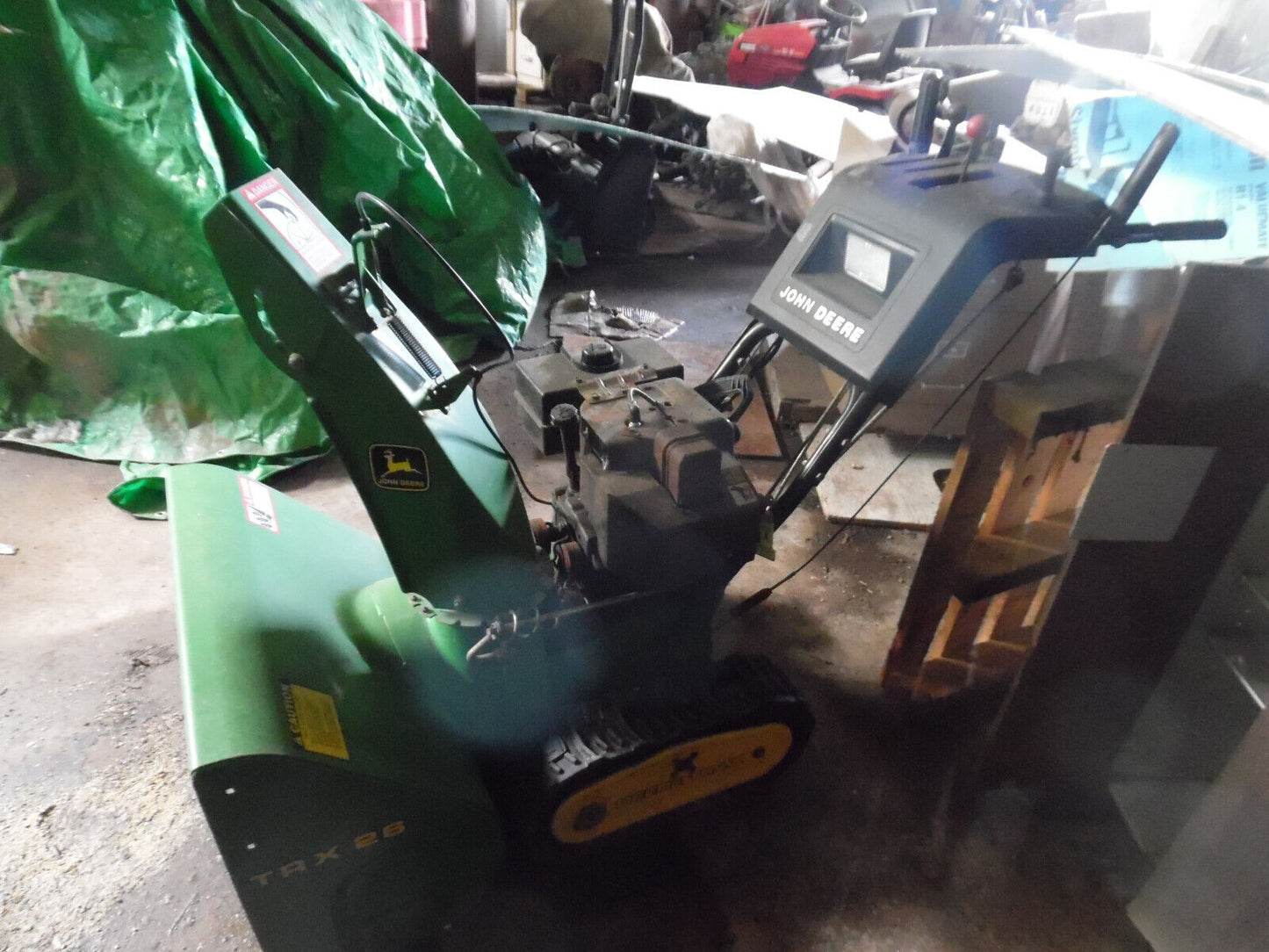 John Deere TRX26 Track Snowblower in great cond thrower 2 stage used