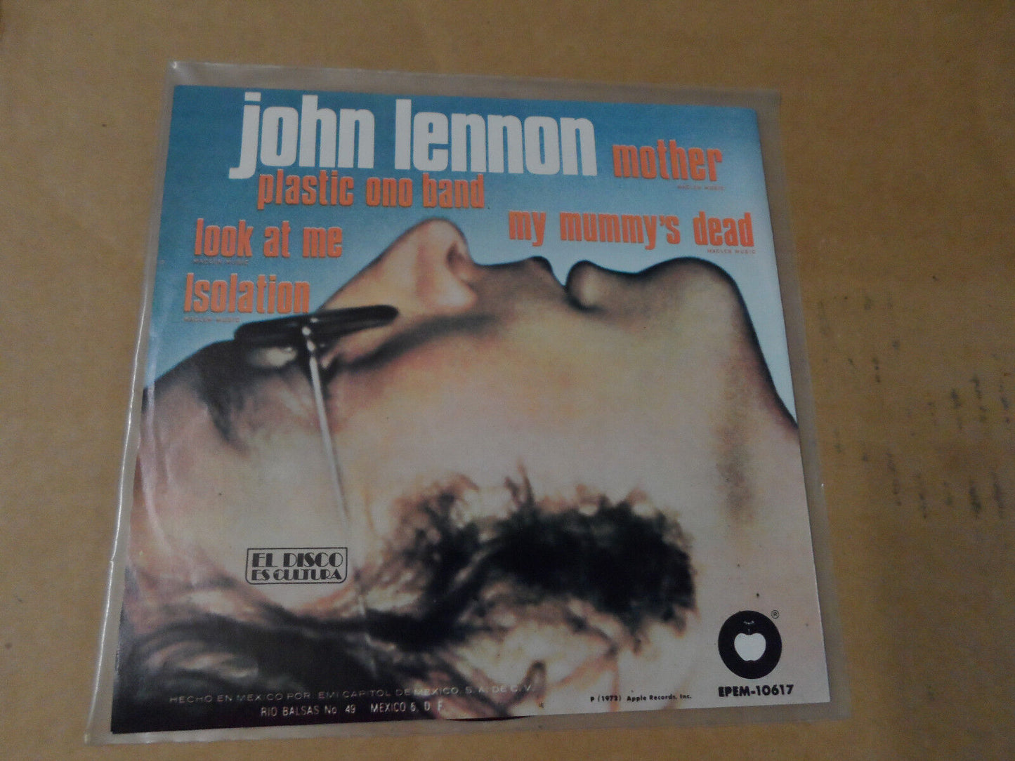John Lennon Plastic Ono Band Mother Apple Mexico Import 45