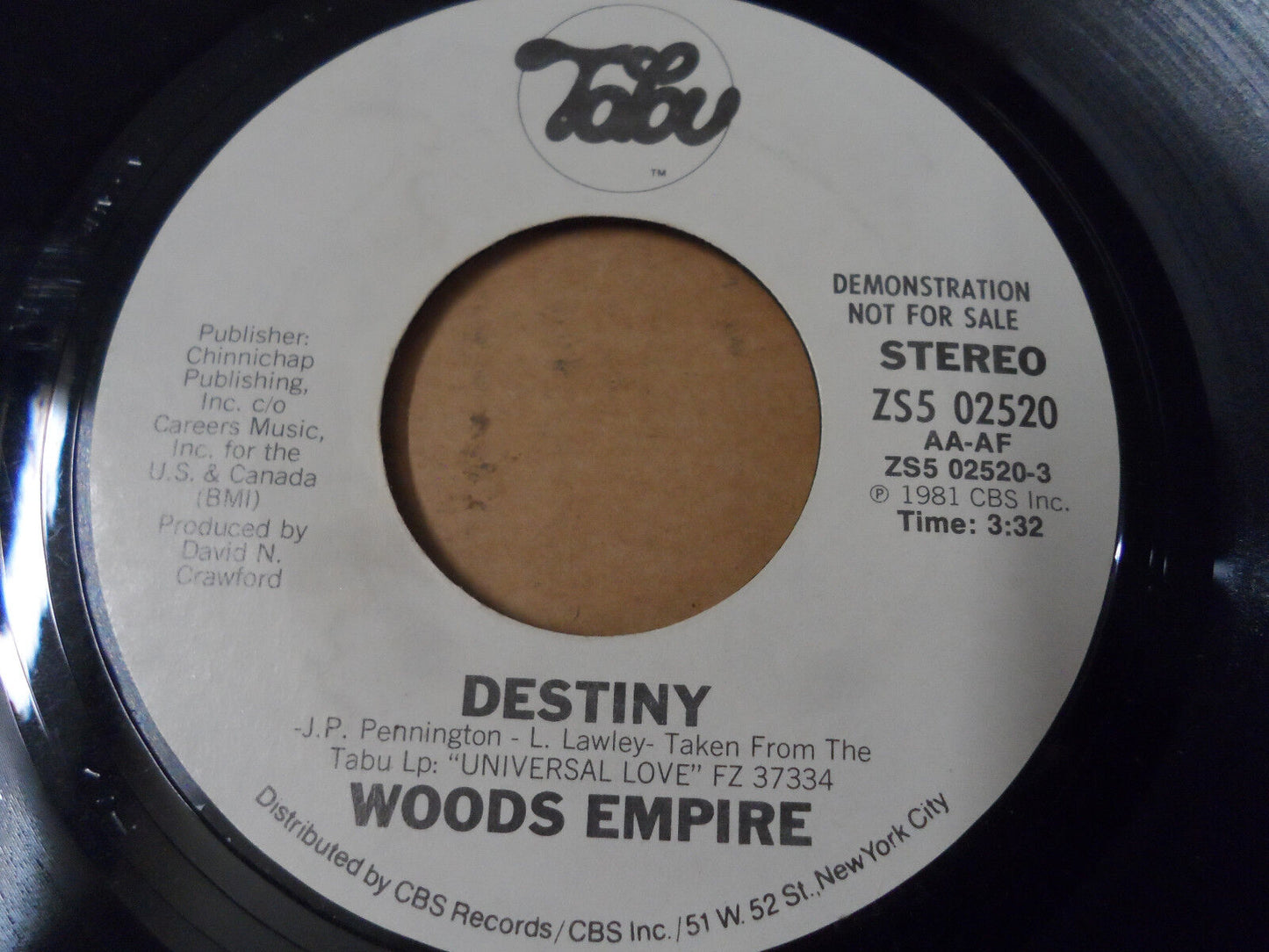 Woods Empire Destiny Tabu White Label Promo 45