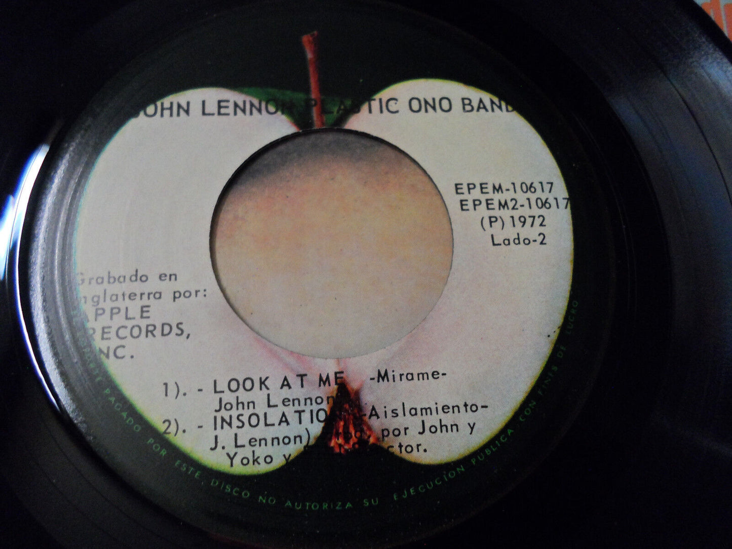 John Lennon Plastic Ono Band Mother Apple Mexico Import 45