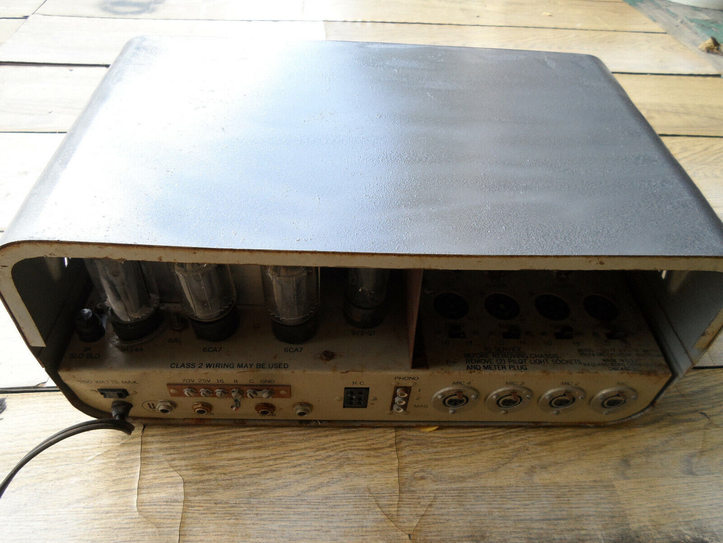 Vintage Rauland 2175 Tube Amplifier Pa Hifi 12ax7 6L6 EL34