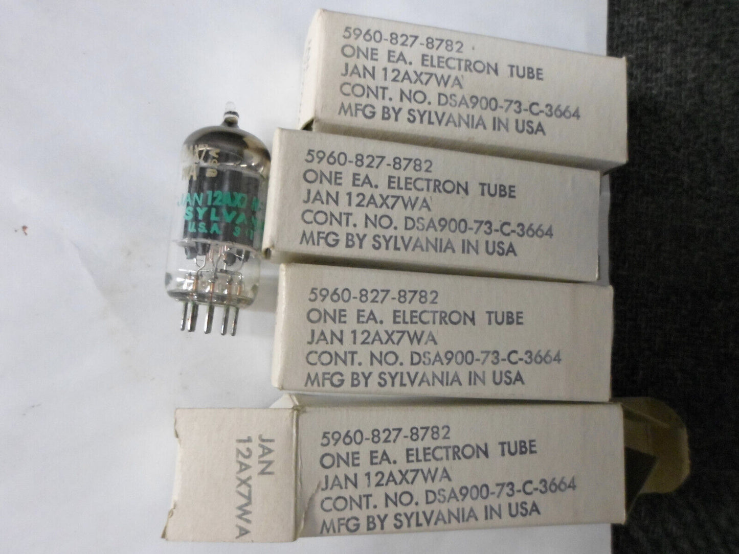 ONE 12AX7 WA SYLVANIA JAN VINTAGE TUBE 17MM 12AX7A NOS NIB (1973) *eTRACER*