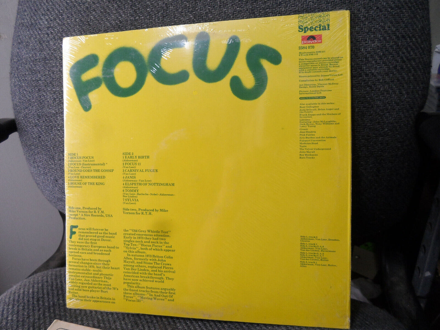 Focus 1970's Import LP - Original SEALED