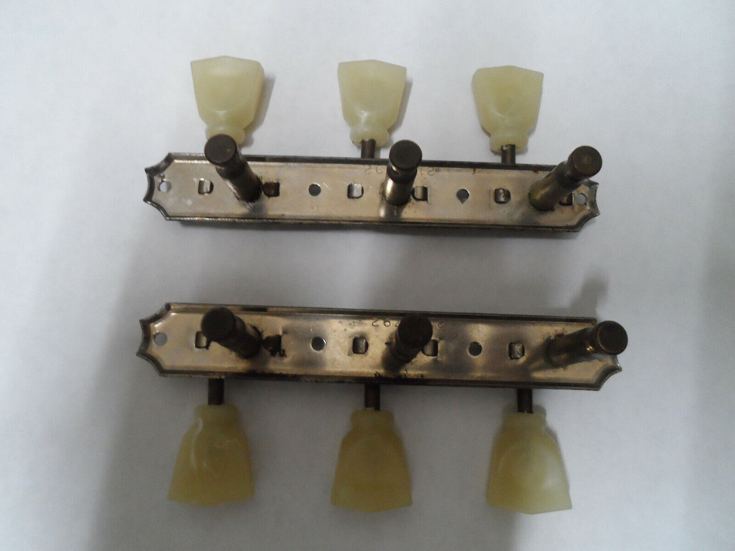 Vintage 1950's 3+3 Kluson Deluxe guitar tuners 3 on a plate Gibson Les Paul