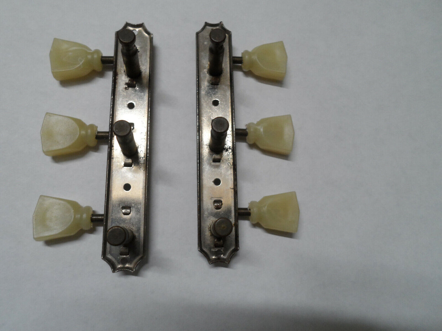 Vintage 1950's 3+3 Kluson Deluxe guitar tuners 3 on a plate Gibson Les Paul