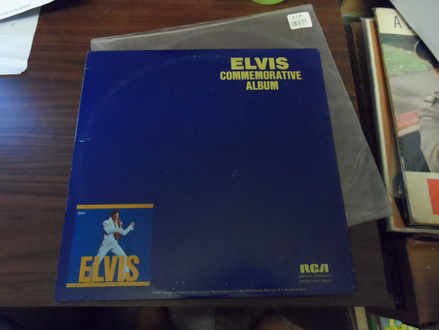 Elvis Commemorative Album Yellow Colored Vinyl Double LP