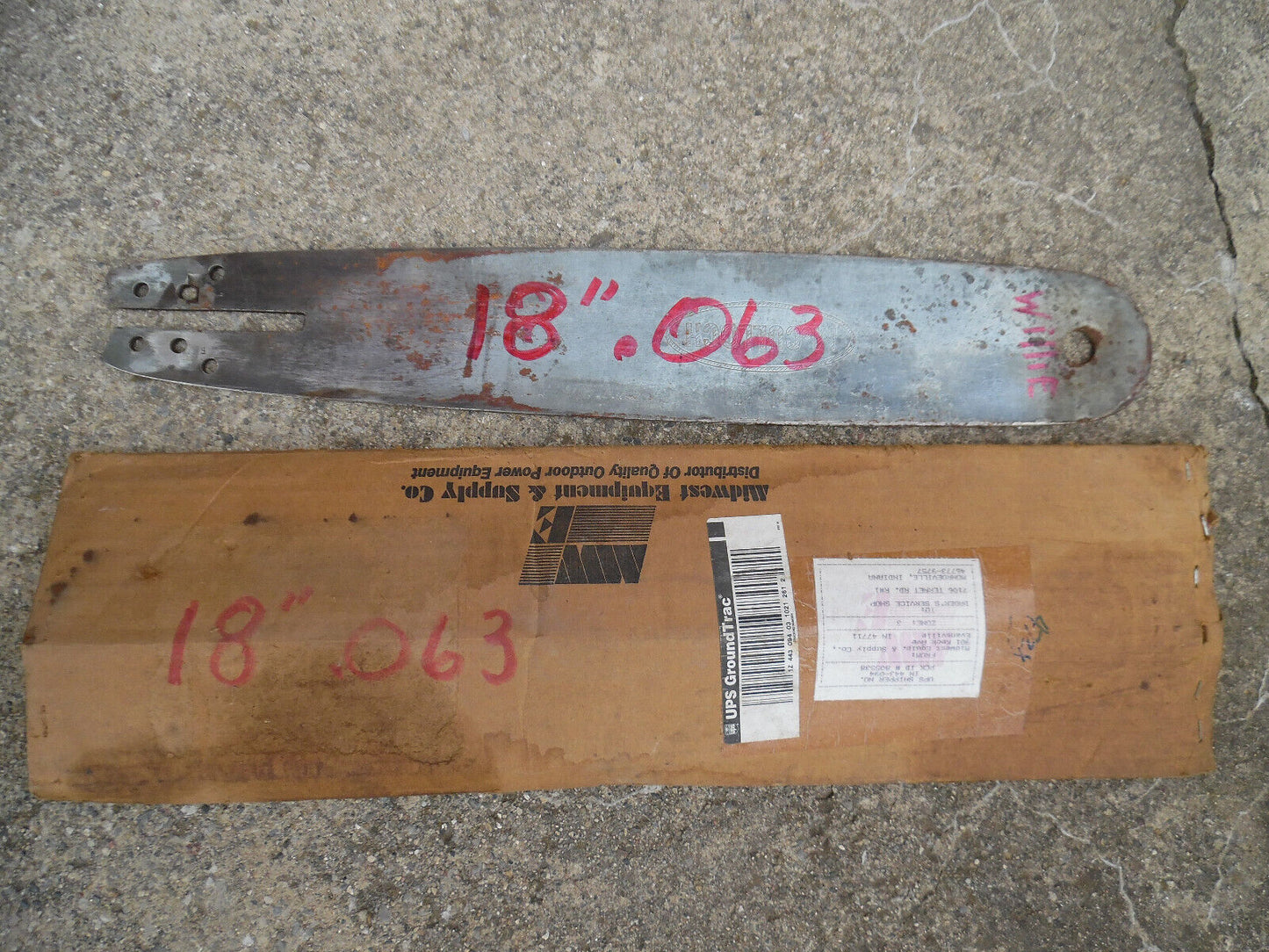 18" .063 David Bradly Chainsaw Bar