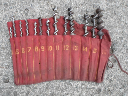 antique barn beam wood drill bits post boring wood augers