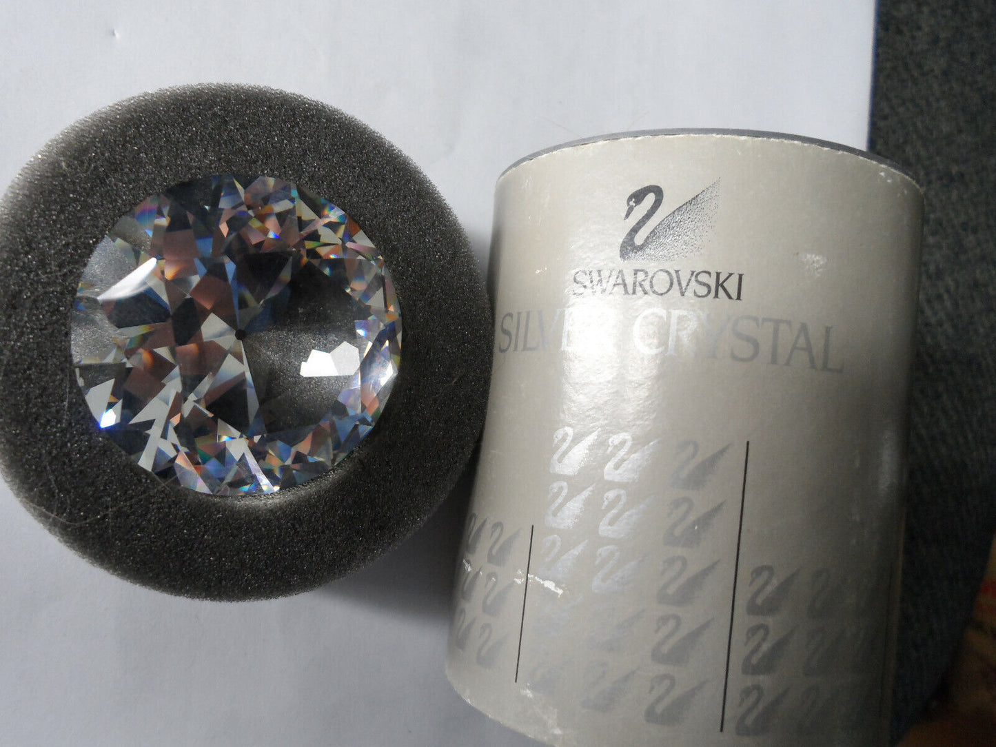 Swarovski Crystal Large Silver Swan 2"