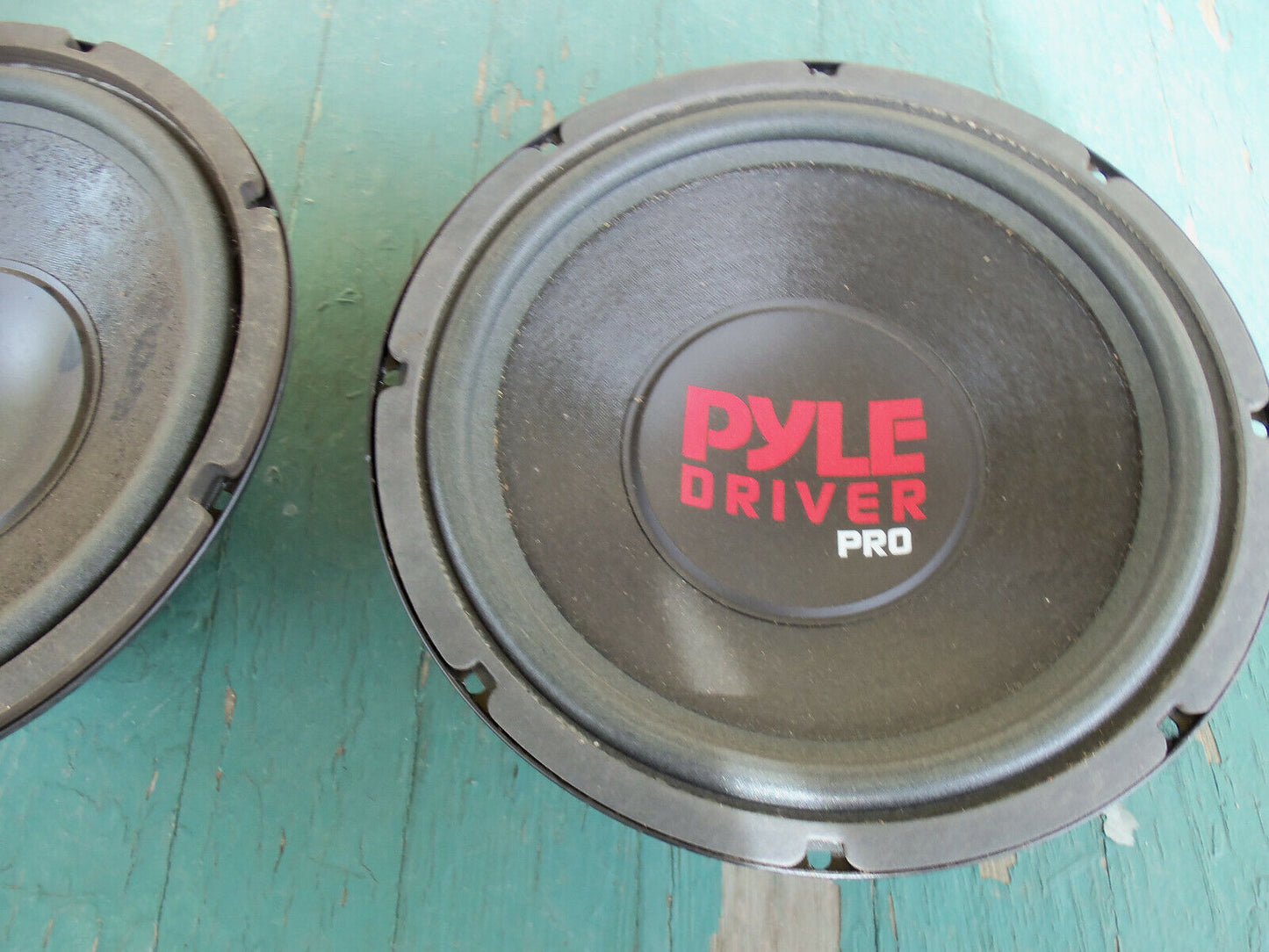 One Pair PYLE DRIVER 8 ohm 10" GUITAR SPEAKER MADE IN USA NOS