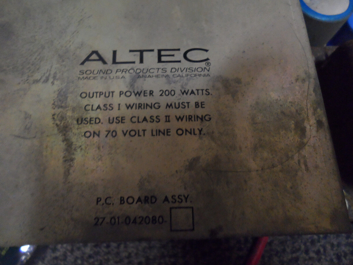 Vintage Altec 1590C Amplifier