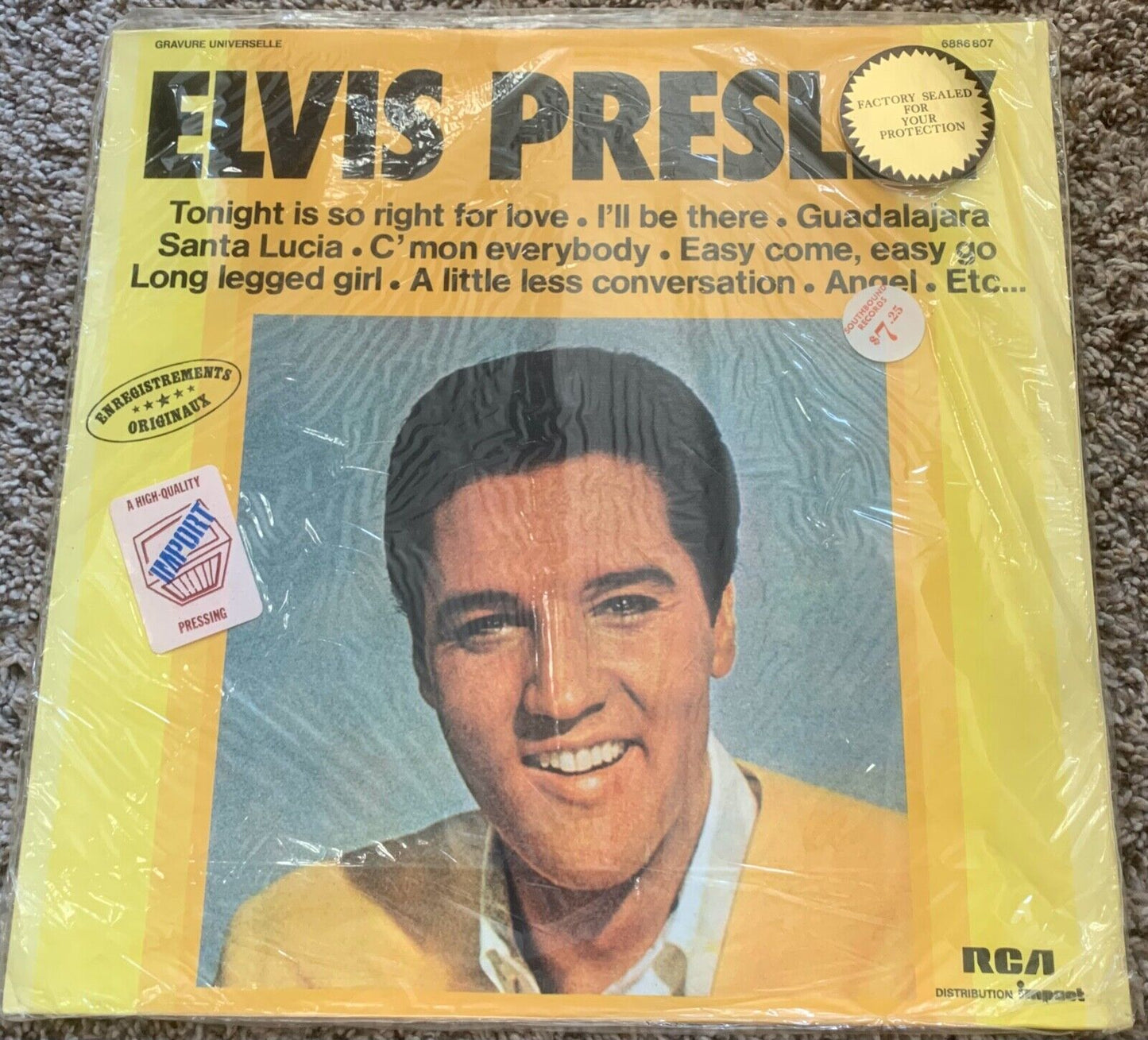 Elvis Presley – Self title vinyl SEALED Import 1970's LP album