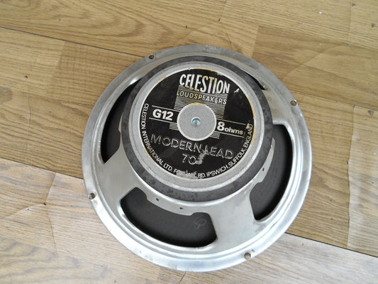 Vintage Modern Lead 70 12" Celestion Speaker 8 Ohm Made in England!