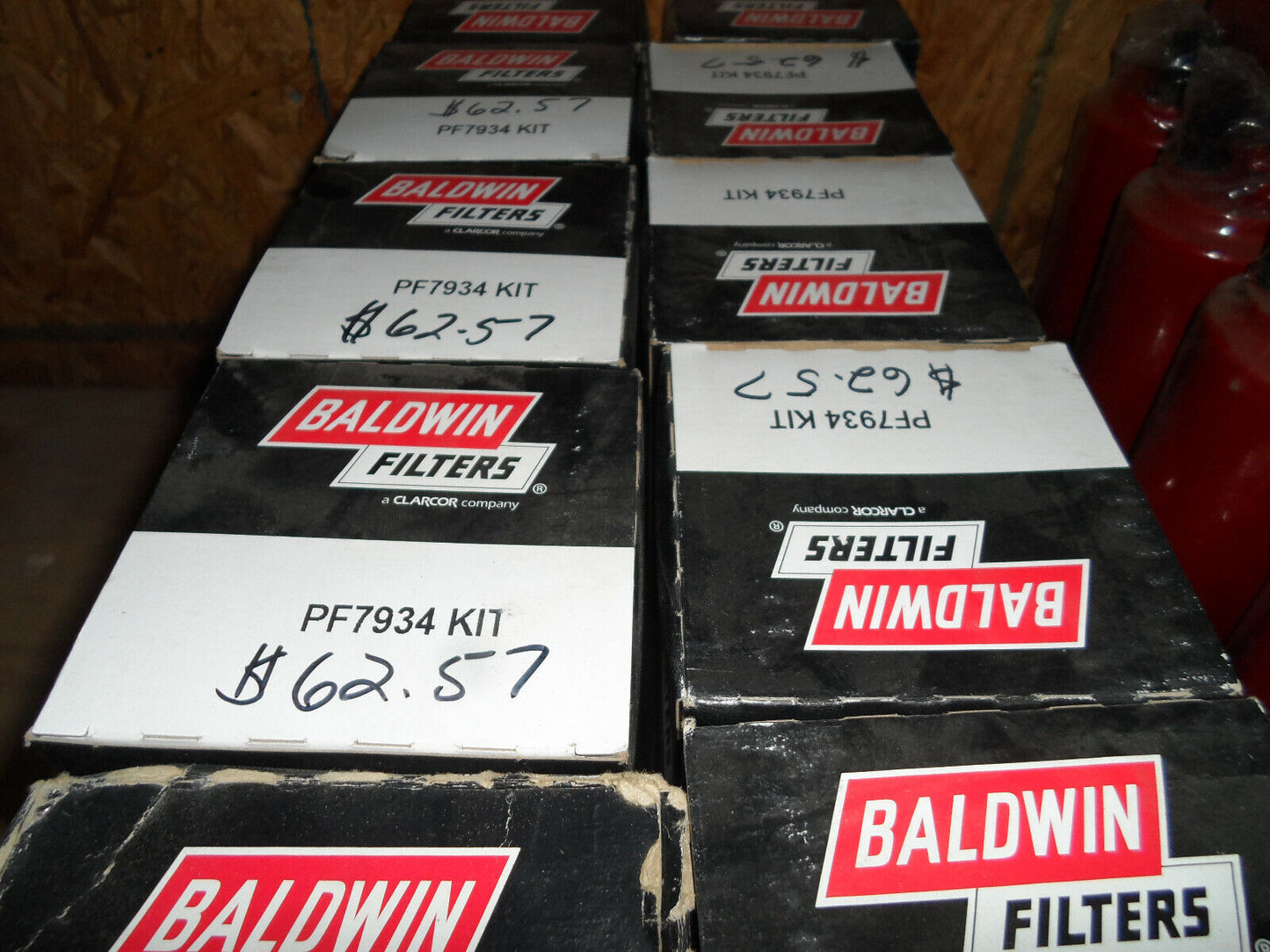 Three 3x Baldwin PF7934 Fuel Filters Kit Ford Superduty 6.4 Powerstroke