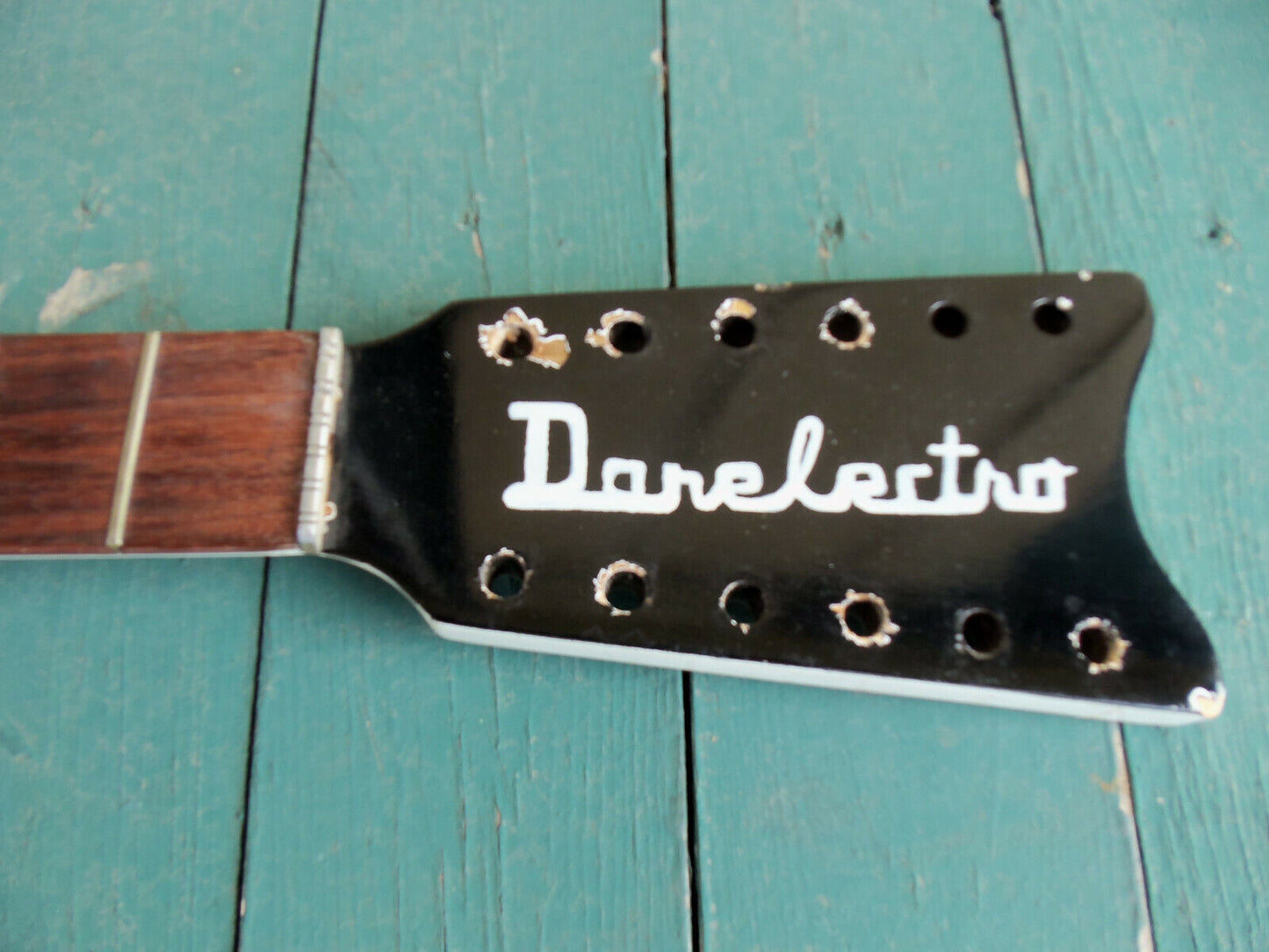 Vintage 1960s Danelectro Batwing 12 string Guitar Neck Bellzouki