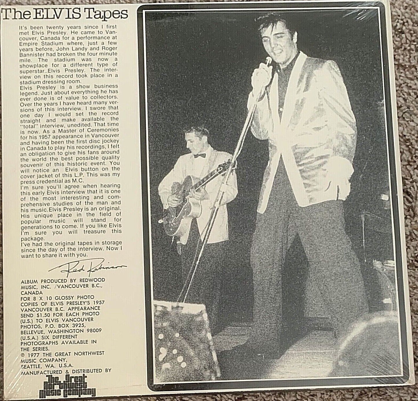 Elvis Presley – The ELVIS Tapes - SEALED LP album