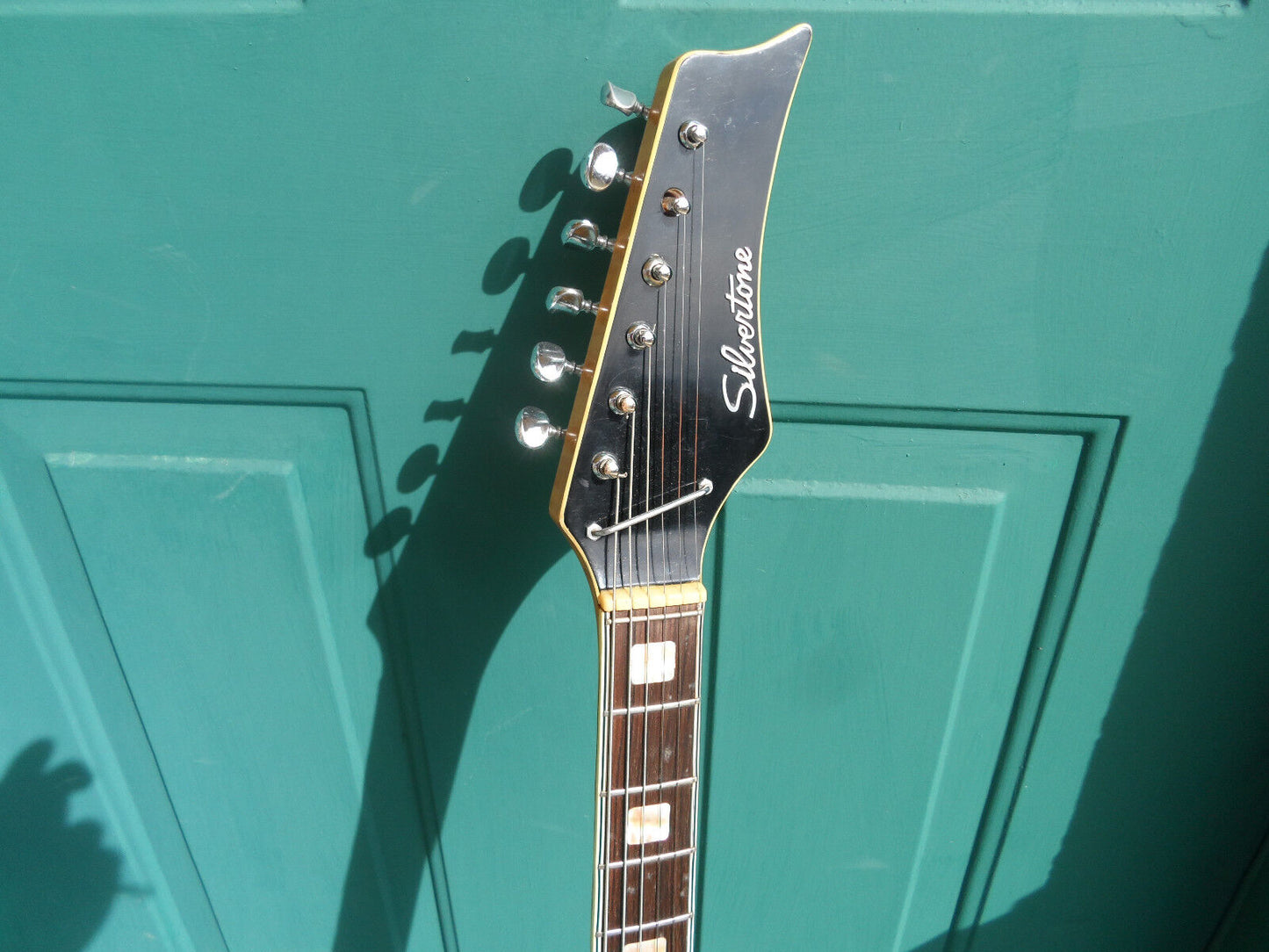 Vintage silvertone Model 1445 Kurt Cobain Mosrite Copy Electric Guitar Rare