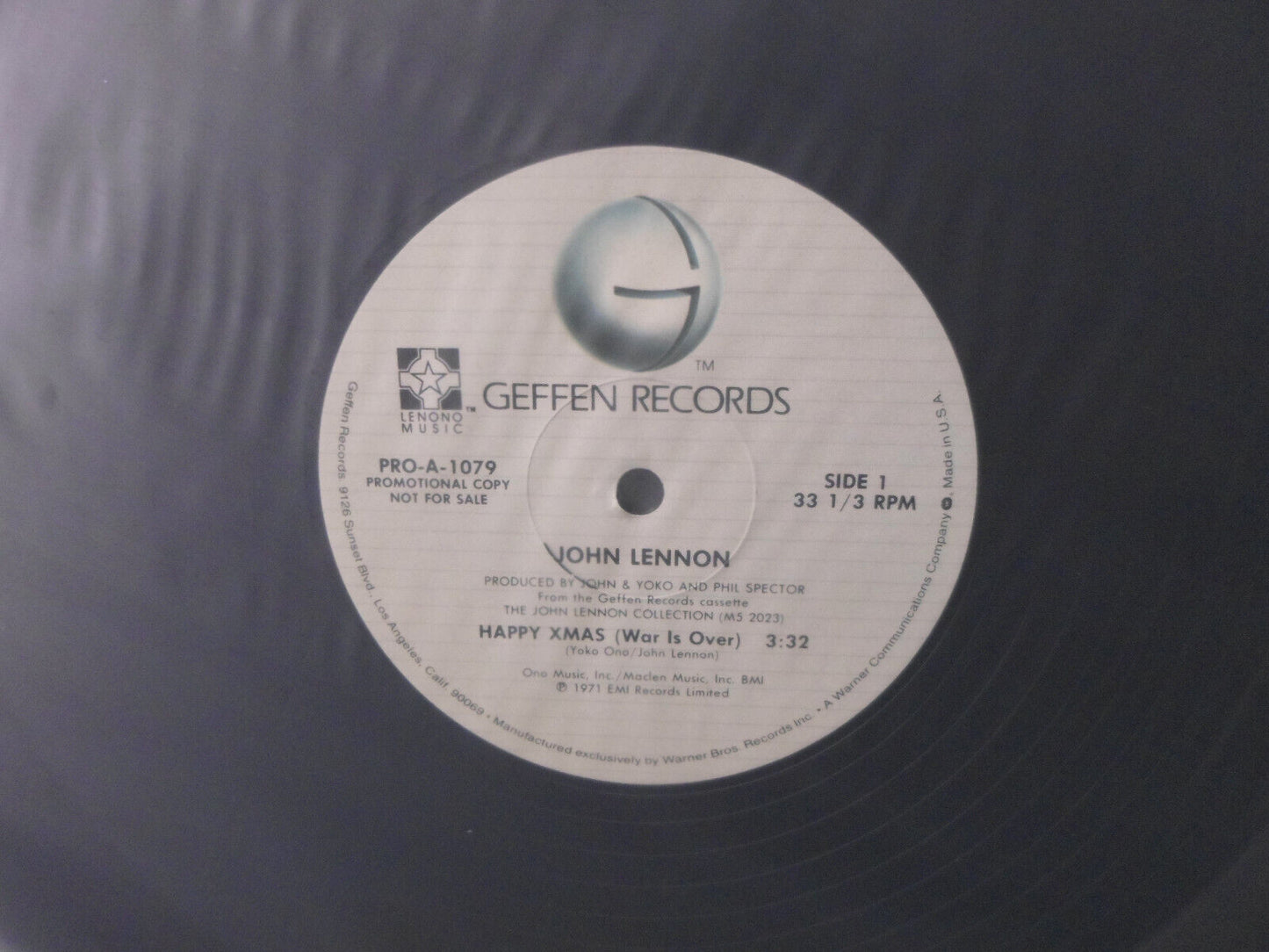 JOHN LENNON-HAPPY XMAS (War Is Over) BEAUTIFUL BOY-Promotional Record