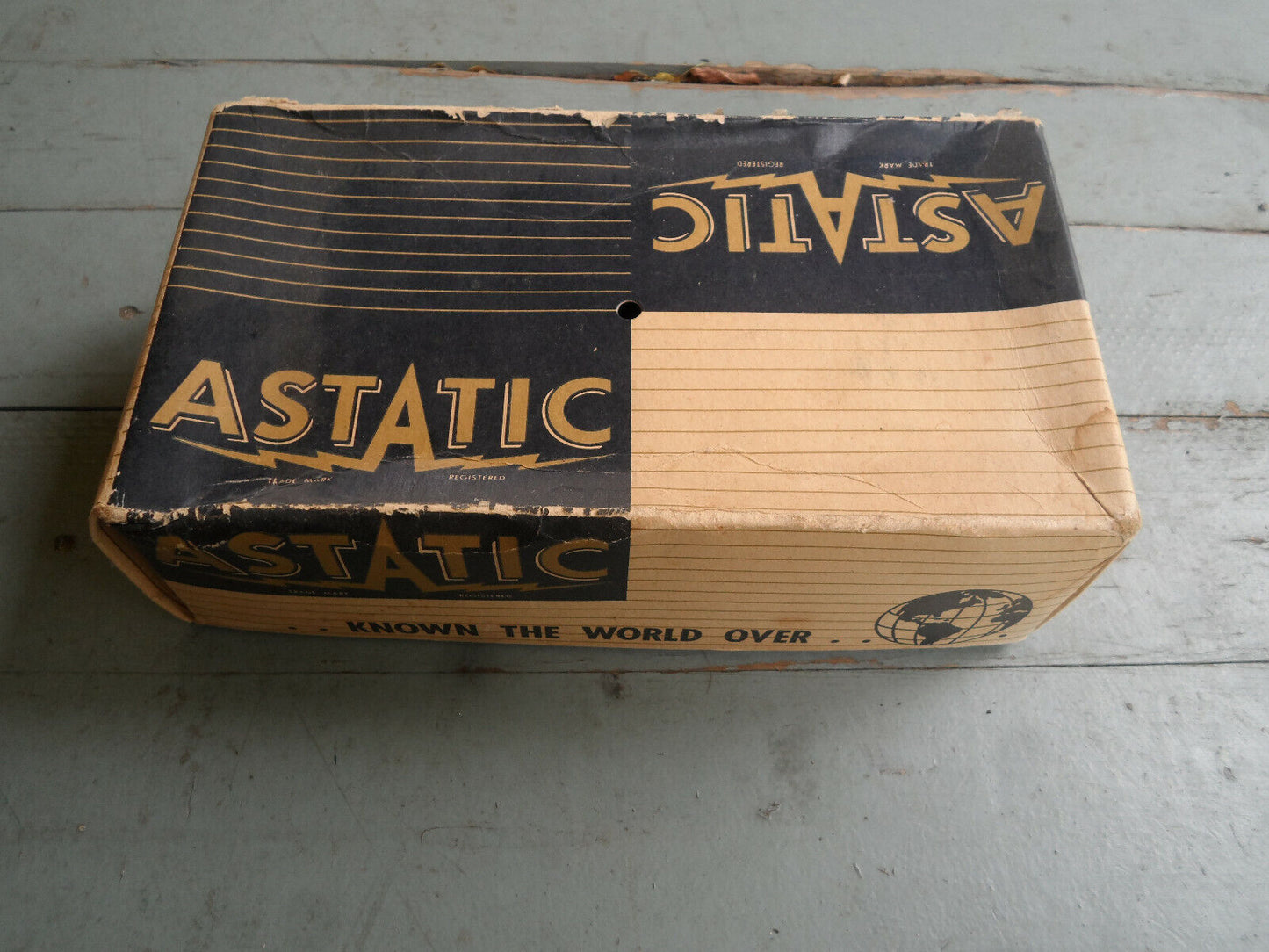 Vintage New Old Stock 1950's Astatic DN-50 Microphone w/cable Box (Harp)