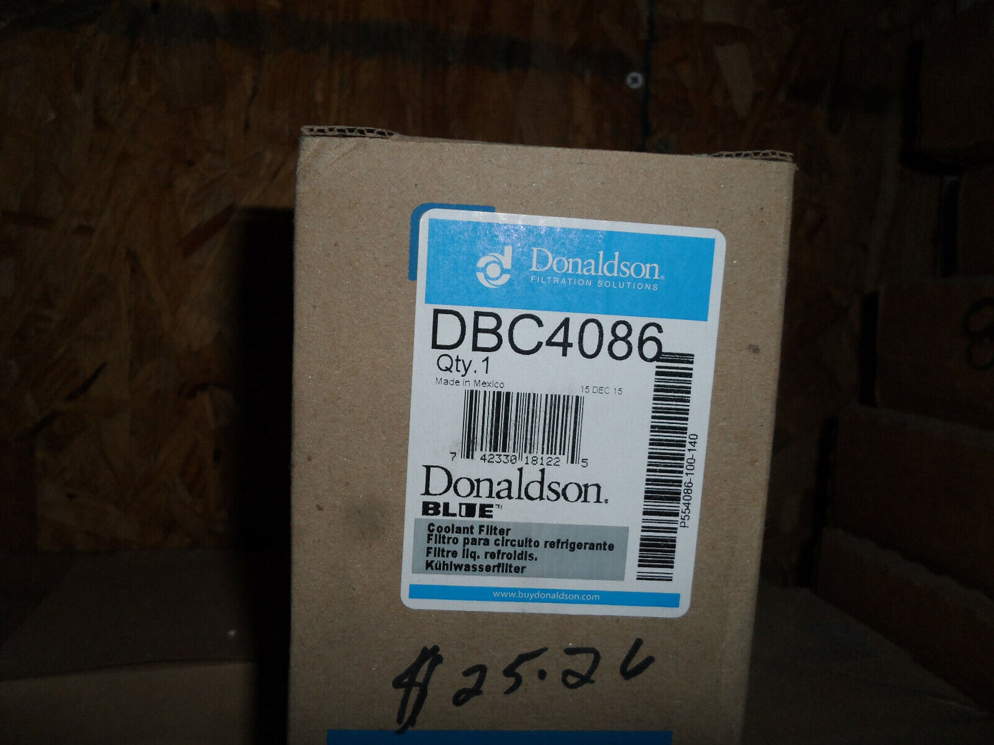 donaldson dbc4086 coolant filter
