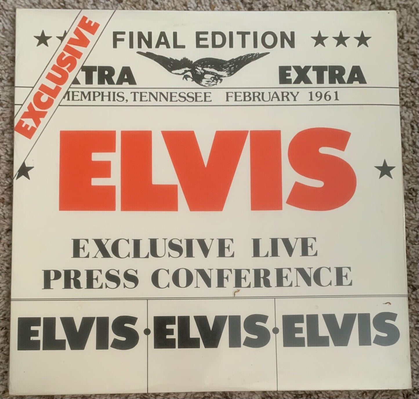Elvis Presley -Final Edition Exclusive Live Press Conference Feb 1961 Sealed LP