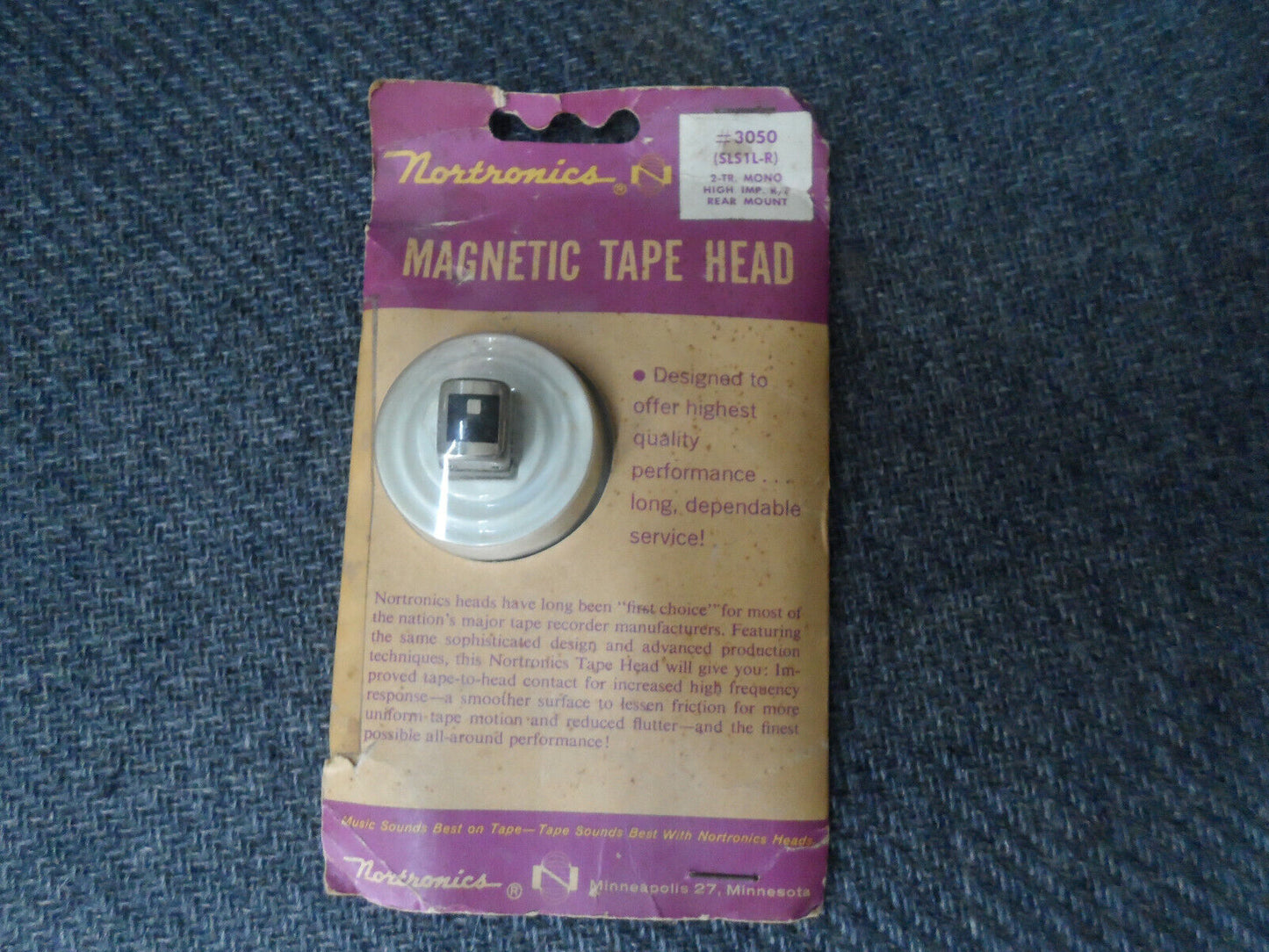 Vintage NOS Nortronics Magentic Tape Head #3050